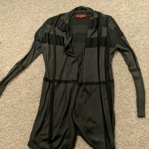 Burberry silk wrap coat